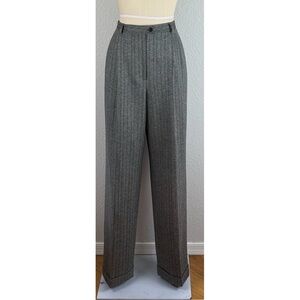 Lauren Ralph Lauren Women's 100% Wool Herringbone Trouser Pants, size 14